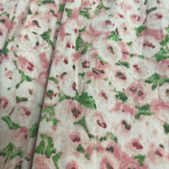 TALBOTS Women’s Ivory Floral Pleated Print Shift Dress Size 16W SEE‎ DESCRIPTION - Picture 3 of 12